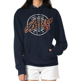 Chicago Bears G-III 4Her by Carl Banks Women's Pinstripe Circle Fleece Pullover Hoodie Navy - NFL