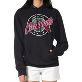 Arizona Cardinals G-III 4Her by Carl Banks Women's Pinstripe Circle Fleece Pullover Hoodie Black - NFL