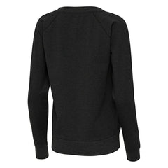 Carolina Panthers Antigua Women's Varsity Tri-Blend V-Neck Long Sleeve T-Shirt Heather Black - NFL