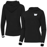 Washington Commanders Antigua Women's Trek Raglan Pullover Hoodie Black - NFL