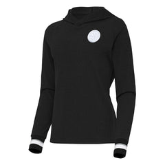 Pittsburgh Steelers Antigua Women's Trek Raglan Pullover Hoodie Black - NFL