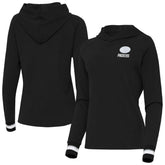 Green Bay Packers Antigua Women's Trek Raglan Pullover Hoodie Black - NFL