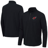Arizona Cardinals Antigua Sync Tri-Blend Quarter-Zip Pullover Heather Black - NFL
