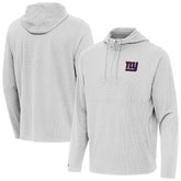 New York Giants Antigua Connected Quarter-Zip Pullover Hoodie Gray - NFL