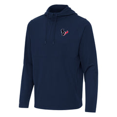 Houston Texans Antigua Connected Quarter-Zip Pullover Hoodie Navy - NFL