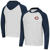 Chicago Bears Antigua Urgent Pullover Hoodie Heather Navy/Gray - NFL
