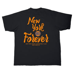 NBA - New York Knicks Stadium Essentials Unisex Oversized Forever NYC T-Shirt - Black
