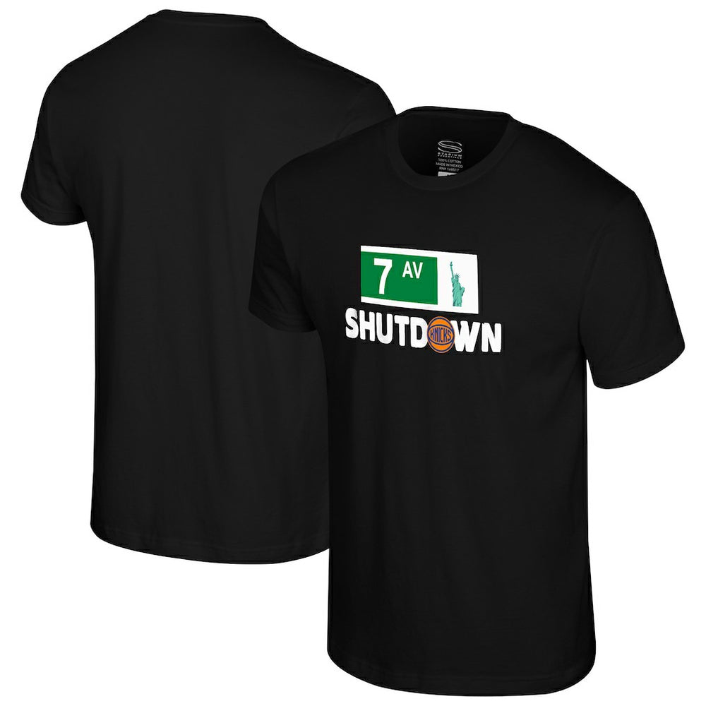 NBA - New York Knicks Stadium Essentials 7th Avenue Shutdown T-Shirt - Black