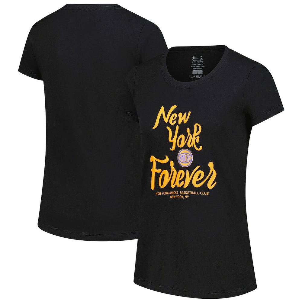 NBA - New York Knicks Stadium Essentials Women's Forever NYC T-Shirt - Black