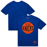 Mitchell & Ness - New York Knicks Unisex Hardwood Classics MVP Logo T-Shirt - Blue