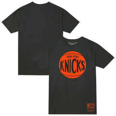 Mitchell & Ness - New York Knicks Unisex Hardwood Classics MVP Logo T-Shirt - Heather Charcoal