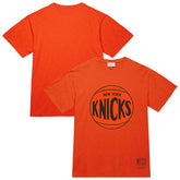 Mitchell & Ness - New York Knicks Unisex Hardwood Classics MVP Logo T-Shirt - Orange