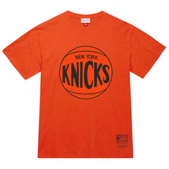Mitchell & Ness - New York Knicks Unisex Hardwood Classics MVP Logo T-Shirt - Orange