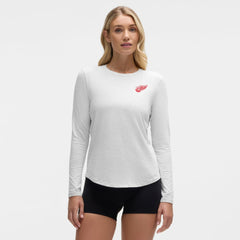 Detroit Red Wings - lululemon Women's Love Long Sleeve T-Shirt Heathered Core Ultra Light Grey