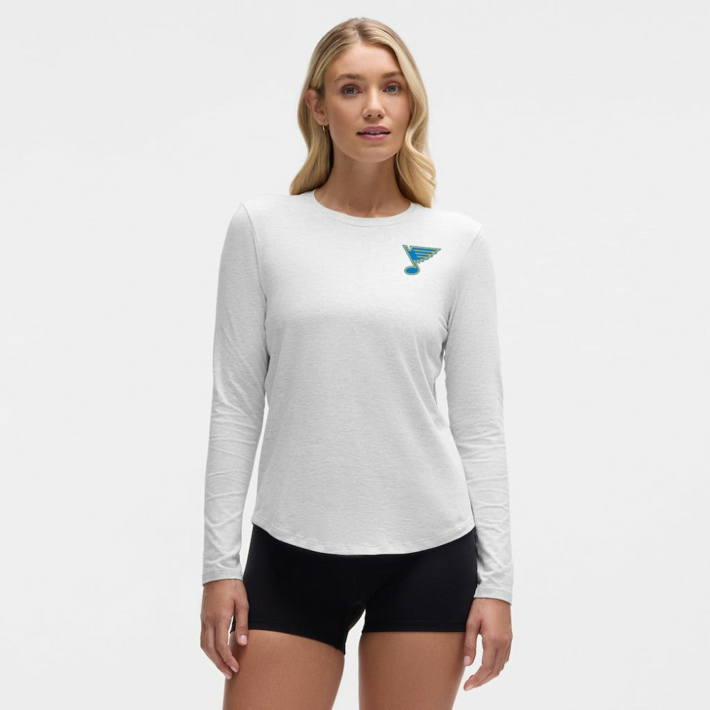 St. Louis Blues - lululemon Women's Love Long Sleeve T-Shirt Heathered Core Ultra Light Grey
