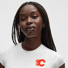 Calgary Flames - lululemon Women's Baby T-Shirt White