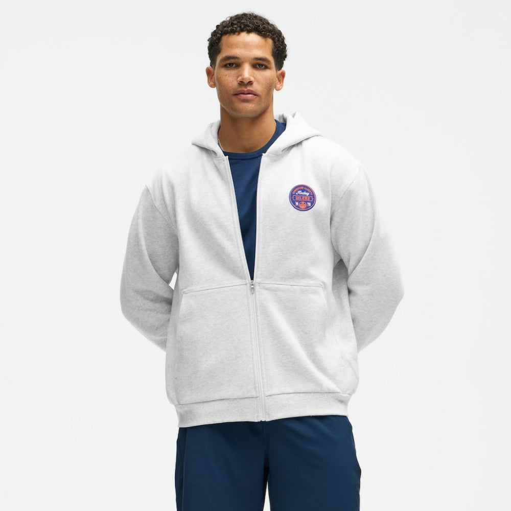 Edmonton Oilers - lululemon Steady State Full-Zip Hoodie Heathered Core Ultra Light Grey