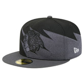Chicago Blackhawks New Era Spikes 59FIFTY Fitted Hat Black