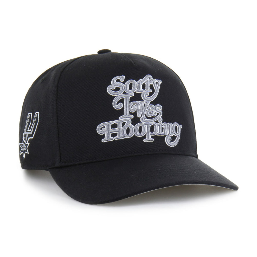 47 brand - San Antonio Spurs Brand Seen by '47 Sorry I Was Hooping Hitch Adjustable Hat - Black
