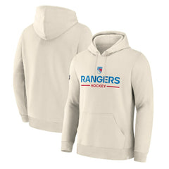New York Rangers Fanatics Centennial Fleece Hoodie Beige