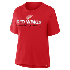 Detroit Red Wings - Fanatics Women's Centennial T-Shirt Red