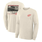 Detroit Red Wings - Fanatics Centennial Legacy Long Sleeve T-Shirt Beige