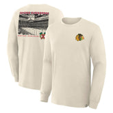 Chicago Blackhawks Fanatics Centennial Legacy Long Sleeve T-Shirt Beige