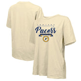 NBA - Indiana Pacers Majestic Threads Women's Oversized T-Shirt - Cream