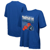 NBA - Minnesota Timberwolves Majestic Threads Women's Oversized T-Shirt - Royal