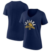 NBA - Indiana Pacers Women's '90s Graphic V-Neck T-Shirt - Navy