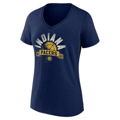 NBA - Indiana Pacers Women's '90s Graphic V-Neck T-Shirt - Navy