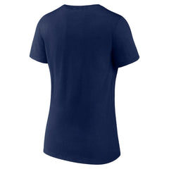 NBA - Oklahoma City Thunder Women's '90s Graphic V-Neck T-Shirt - Navy