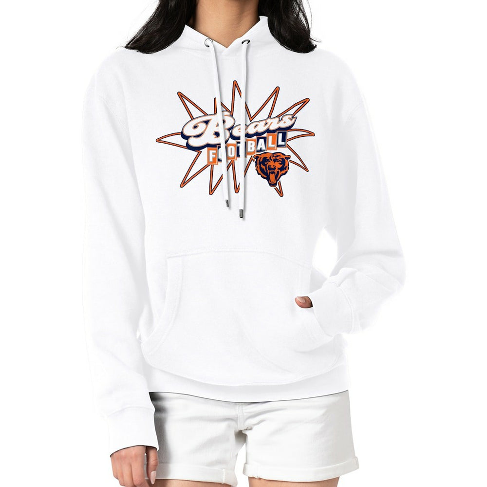 Chicago Bears Starter Women's Drive-In Sign Pullover Hoodie White - NFL