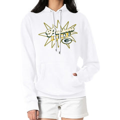 Green Bay Packers Starter Women's Drive-In Sign Pullover Hoodie White - NFL