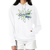 Seattle Seahawks Starter Women's Drive-In Sign Pullover Hoodie White - NFL