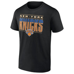 NBA - New York Knicks Striped T-Shirt - Black
