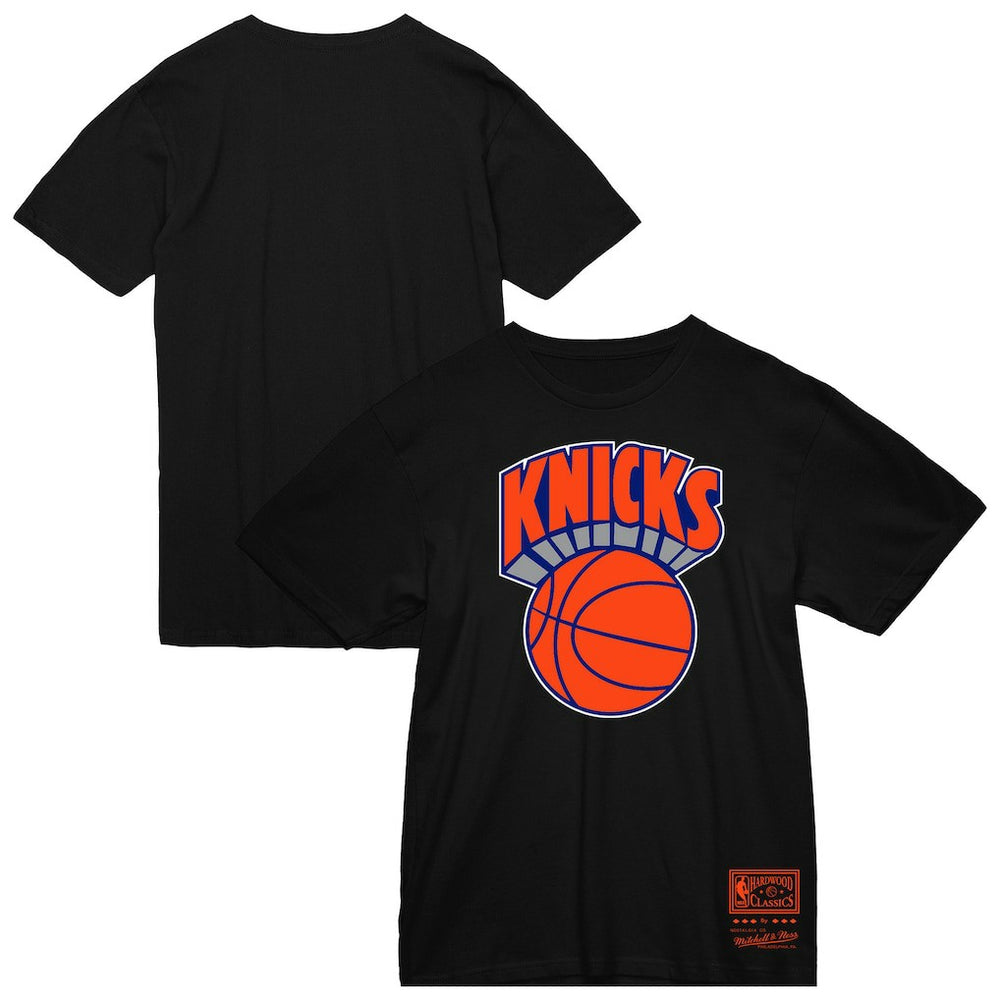 Mitchell & Ness - New York Knicks Big & Tall Hardwood Classics Vintage Logo T-Shirt - Black