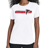 Atlanta Falcons Starter Women's Team Stripe T-Shirt White - NFL