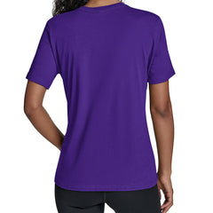 Minnesota Vikings Starter Women's Arch Stripe T-Shirt Purple - NFL