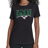 Philadelphia Eagles Starter Women's Throwback Arch Stripe T-Shirt Black - NFL