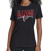 Atlanta Falcons Starter Women's Arch Stripe T-Shirt Black - NFL