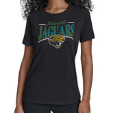 Jacksonville Jaguars Starter Women's Throwback Arch Stripe T-Shirt Black - NFL