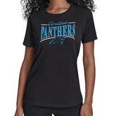 Carolina Panthers Starter Women's Arch Stripe T-Shirt Black - NFL