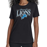 Detroit Lions Starter Women's Arch Stripe T-Shirt Black - NFL
