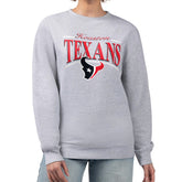 Houston Texans Starter Women's Arch Stripe Fleece Pullover Sweatshirt Gray - NFL