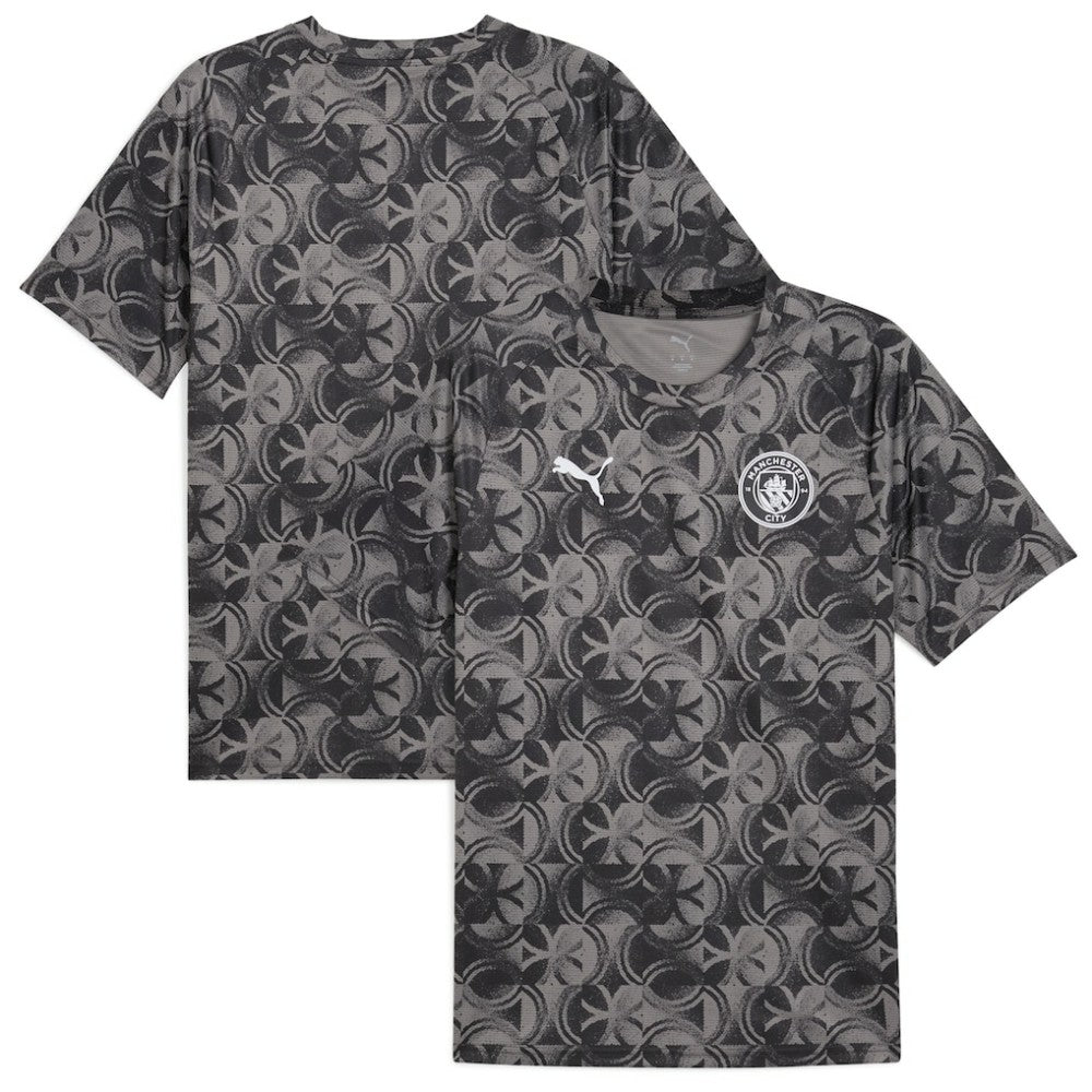 Puma Manchester City 2025/26 Pre-Match Training Jerseys - Black