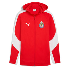 Puma Chivas Evostripe Raglan Full-Zip Hooded Jacket - Red