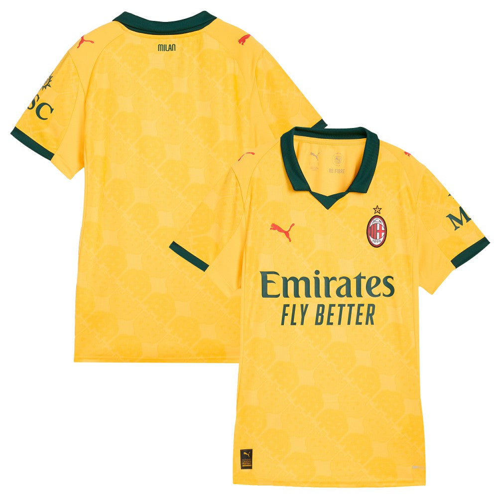 Puma AC Milan Women's 2025/26 Third Replica Jerseys - Yellow