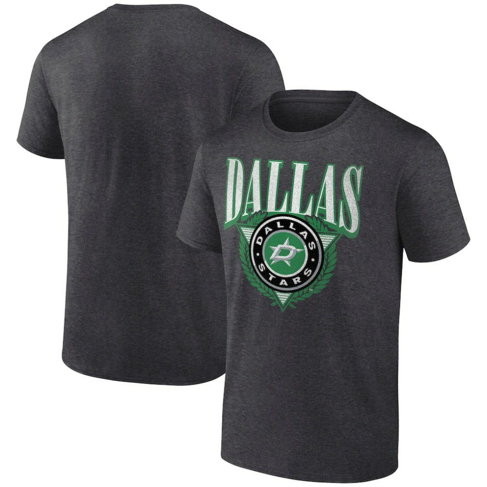 Dallas Stars - Retro Seal T-Shirt Charcoal