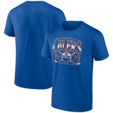 Edmonton Oilers - Retro Cross Sticks T-Shirt Royal